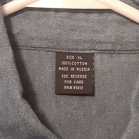 Florida Gators Adult Mens XL Blue Denim Sleevless Button Up Shirt NCAA - Picture 4 of 8